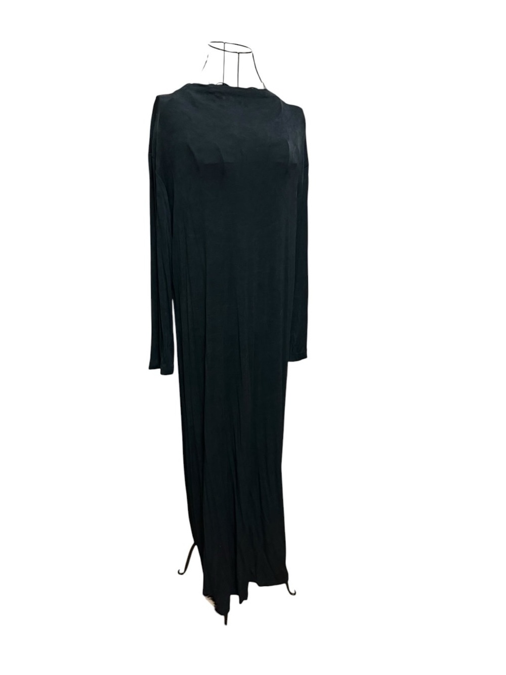 Chico's Black Long Sleeve Mock Neck Maxi Dress Classic travel - Picture 3 of 8